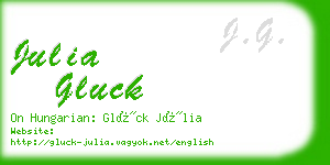 julia gluck business card